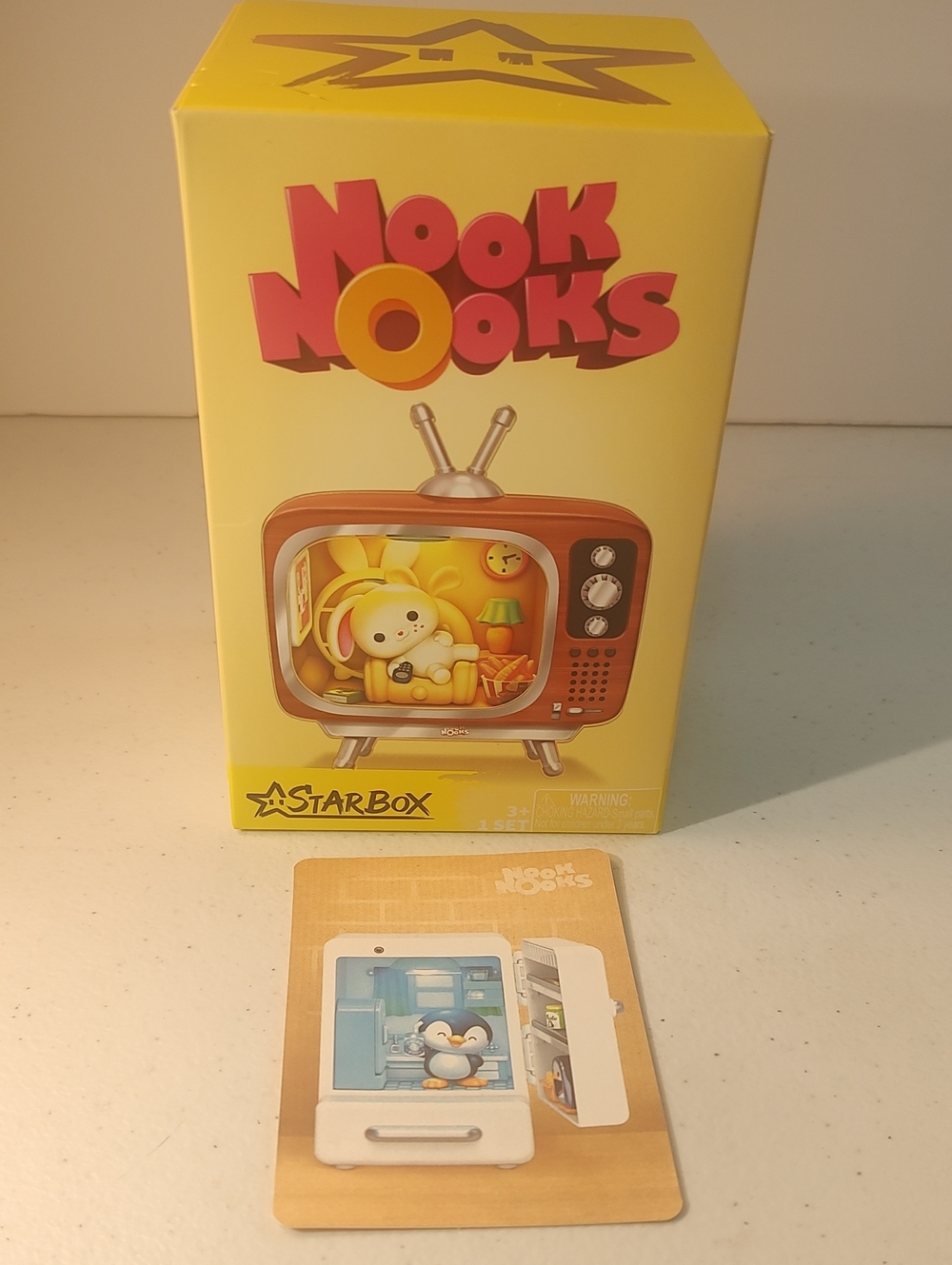 Nook Nooks By StarBox Penguin In Fridge Box Opened But Scene Is Not Assembled